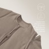 Slaapzak met afritsbare mouwen - Studio slaapzak classic dark taupe 